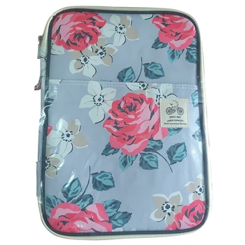 

Red Rose A4 File Folder Document Bag Multifunctional Business Briefcase Paper Storage Organizer Bag Stationery School Office