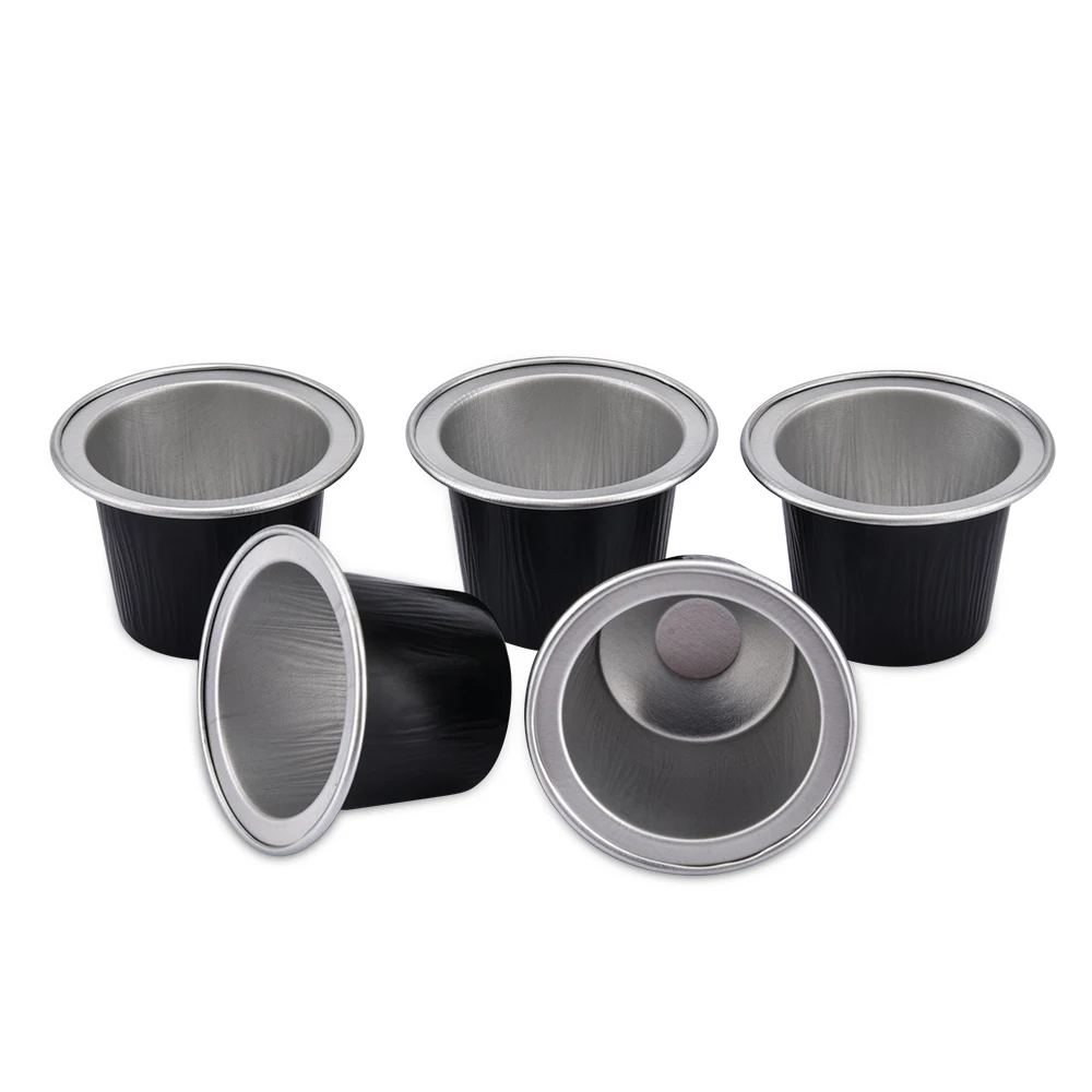 50 шт многоразового одноразовый для кофе капсульные чашки Pods+ алюминиевые уплотнения наклейки для Nespresso Автоматическая Кофейня машина