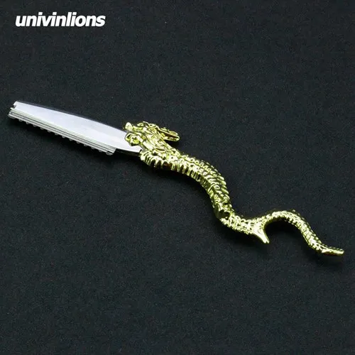 Univinlions dragon Бритва для укладки волос прореживающая бритва Парикмахерские ножницы прямые салонные парикмахерские бритвы для стрижки волос Парикмахерская - Цвет: B-1-A