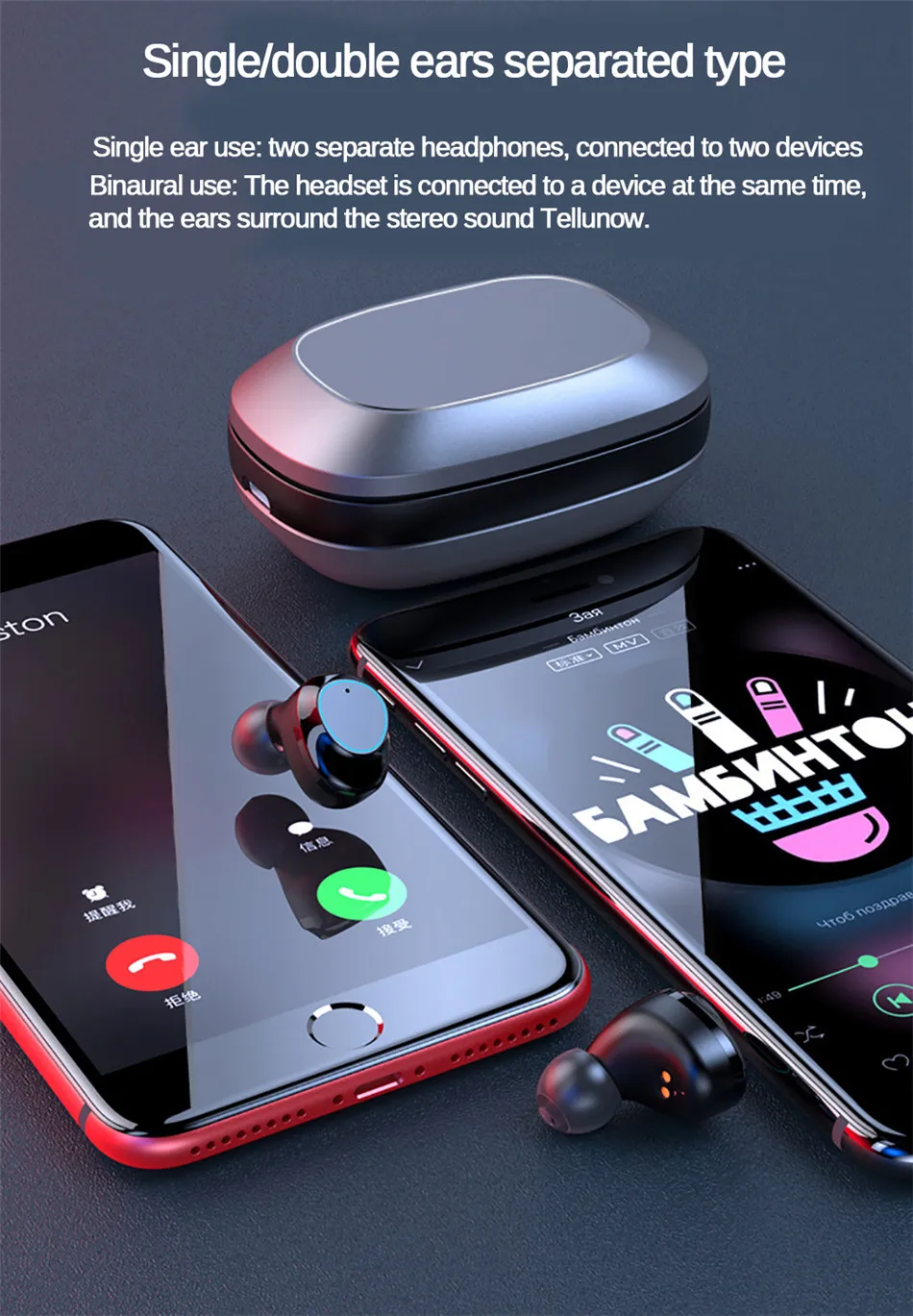 OTTWN TWS G16 Bluetooth наушники 5,0 сенсорное управление настоящие беспроводные стерео водонепроницаемые бинауральные наушники с шумоподавлением