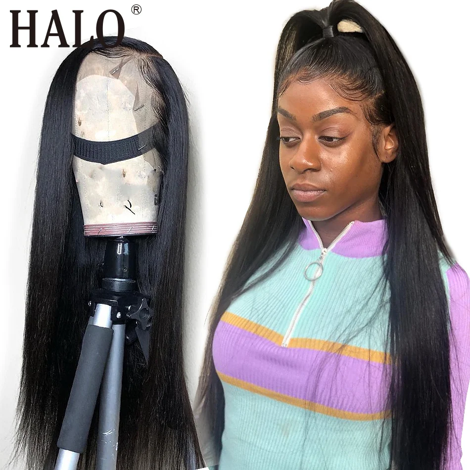 Halo бразильский прямой прозрачный Синтетические волосы на кружеве человеческих волос парики 13x6 Синтетические волосы на кружеве al парик предварительно вырезанные с детскими волосами 150 180 плотность