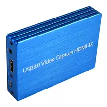 HDMI к USB 3,0 ВИДЕО ключ записи захватами 4K захват hd-видео коробка для OBS Скорость 300-350 МБ/с. совместим с USB 2,0