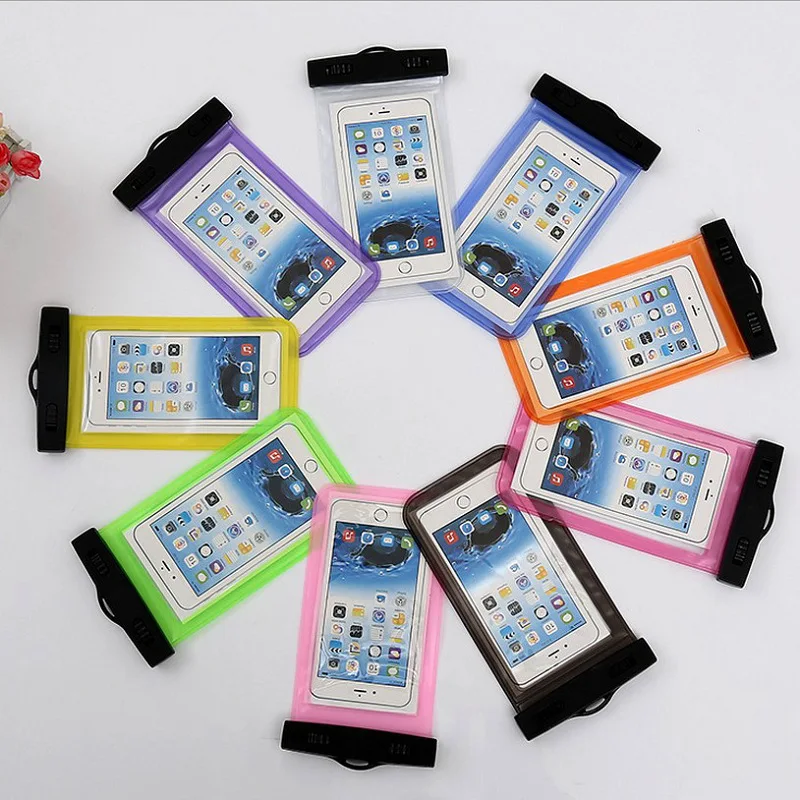 

Waterproof Cellphone Bag Straight Clip Transparent PVC-Touch Screen Waterproof Cover Seaside Swimming Diving Bath Bubble Hot Spr