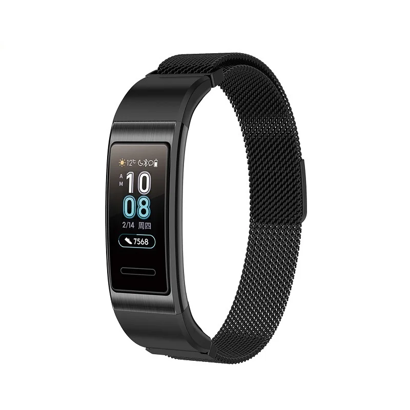 Высокое качество Магнитная Нержавеющая Сталь замена часы ремешок для huawei Band 3(TER-B09)/Band 3 Pro(TER-B29) браслет