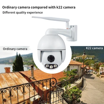 

Waterproof Led Home Motion Detection Outdoor HD Remote Control IP Camera 1080P 50M ABS Night Vision Rotatable 4X Zoom
