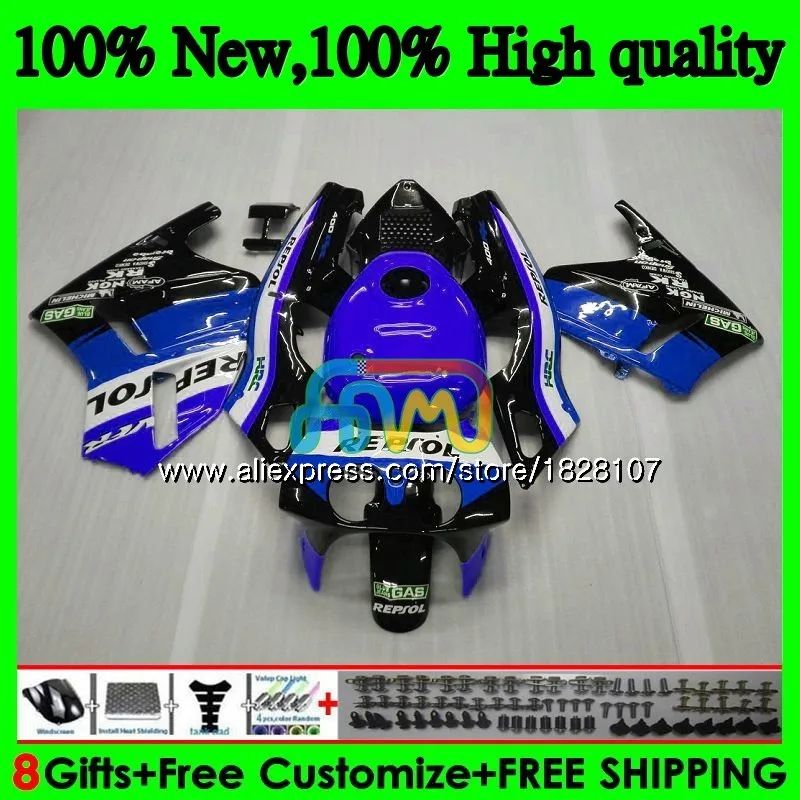 RVF400R для HONDA VFR400 R NC24 V4 VFR400R 87 88 89 90 87BS. 84 ЛРВ Repsol синий VFR 400 R NC30 400R 1987 1988 1989 1990 обтекатель
