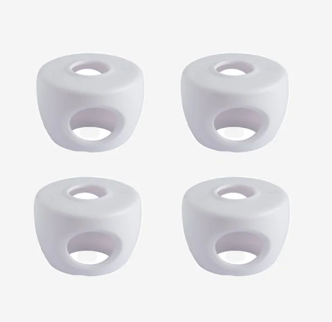4pcs 4 шт. Пластик детские безопасные дверные защелки для защиты Анти-открытой двери ручка защелка безопасности запирания дверей для безопасности детей - Цвет: 4pcs