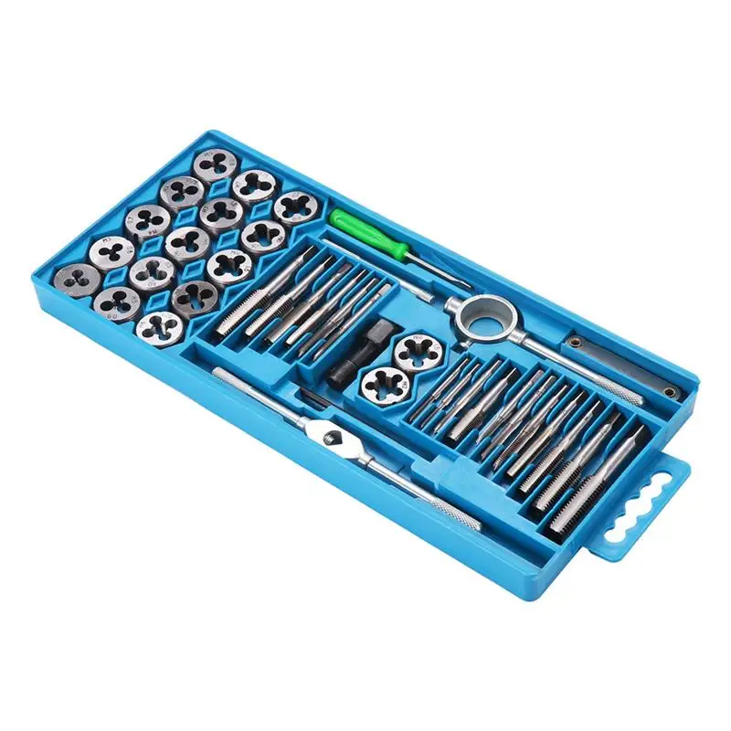 £10.03 40pcs Tap Die Set M3 M12 Screw Thread Metric Taps Wrench