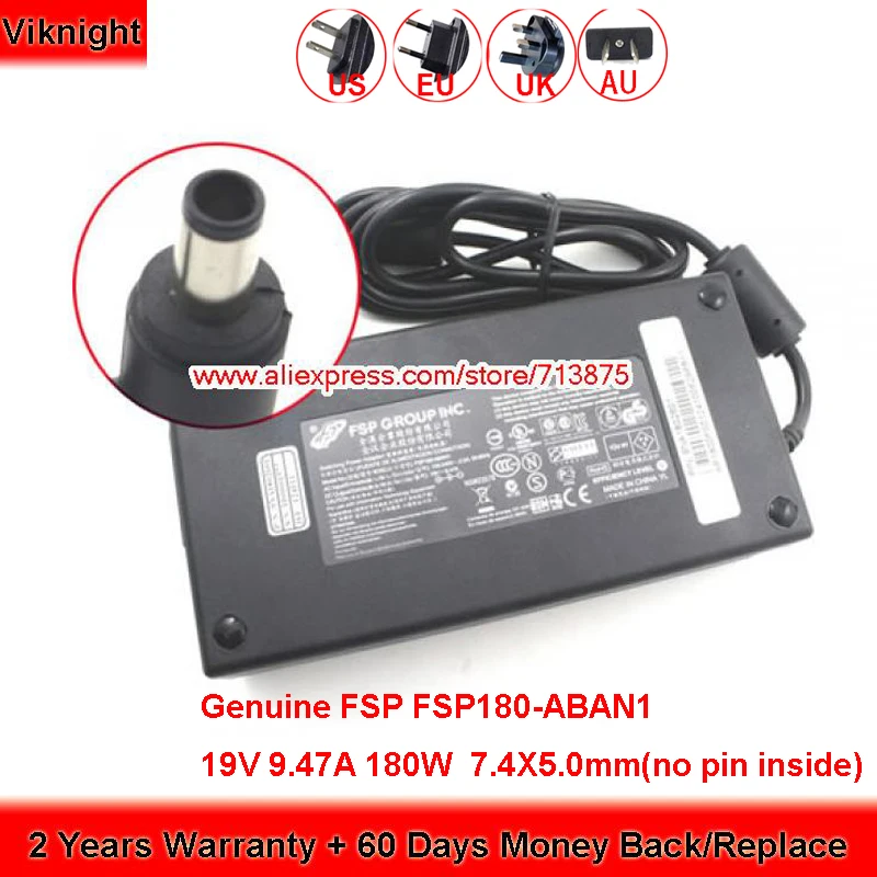Оригинальное зарядное устройство FSP FSP180-ABAN1 180W 19V 9.47A адаптер переменного тока для