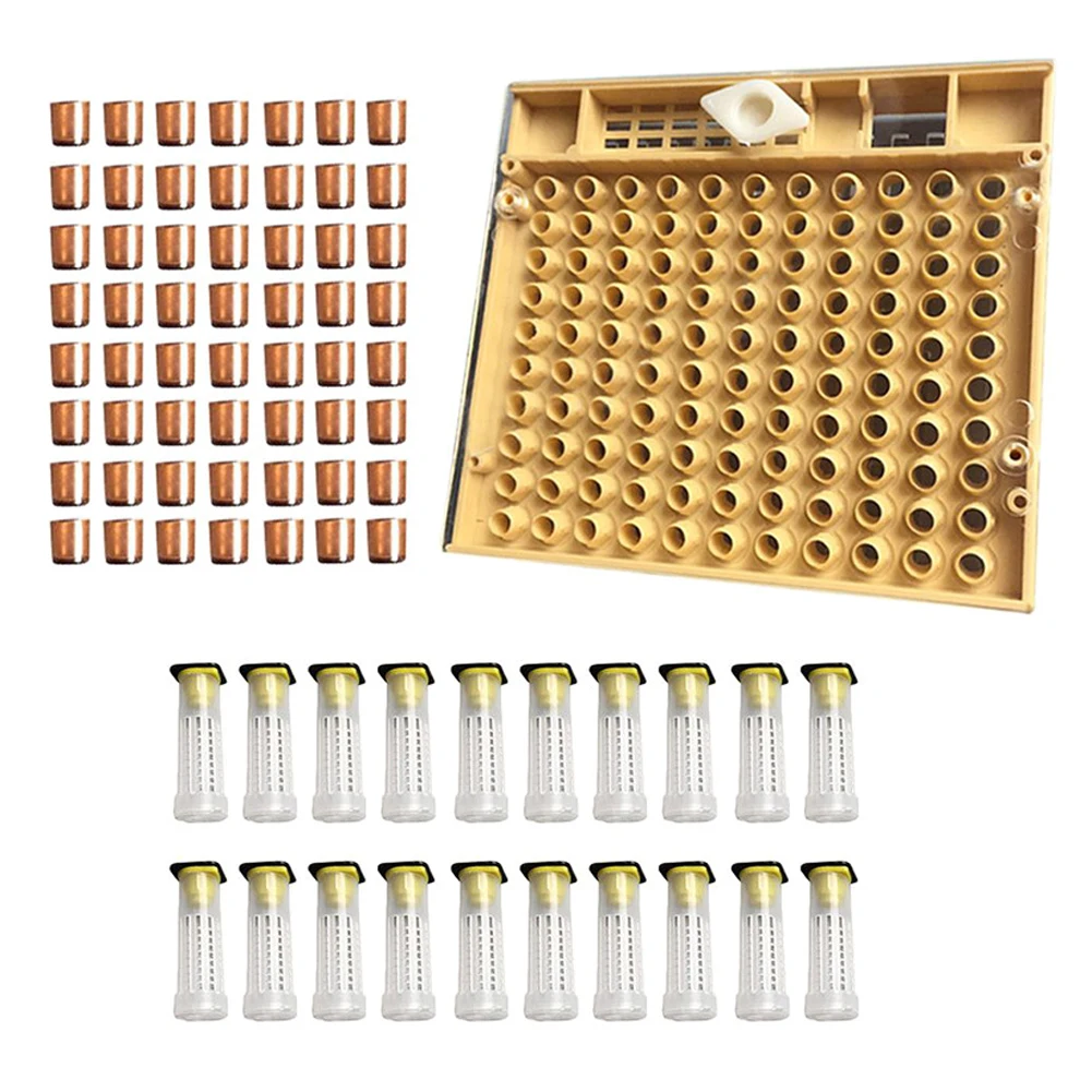 Набор инструментов для пчеловодства, королевская система выращивания, коробка для выращивания 110 шт, Набор чашек для пчеловодства, королевская клетка