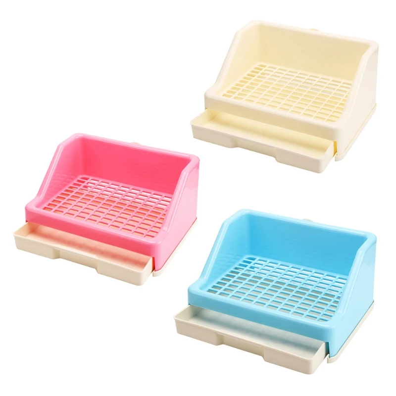 Rabbit Litter Box Drawer Pan Plastic Grid Bunny Supplies Pet Waste Station for Small Animals Cage Accessories | Дом и сад