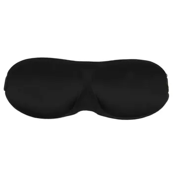 

3D Portable Soft Sleep Blackout Goggles Fatigue Mitigation Breathable Nerves Cool Travel Sleep Rest Aid Eye Mask Cover Black