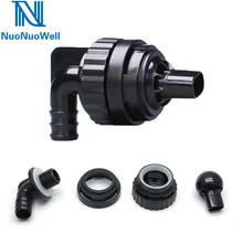 Voltar filtro conector de saída do aquário tanque peixes anteparo fixo comum 360 graus onda tomada bico pato plano