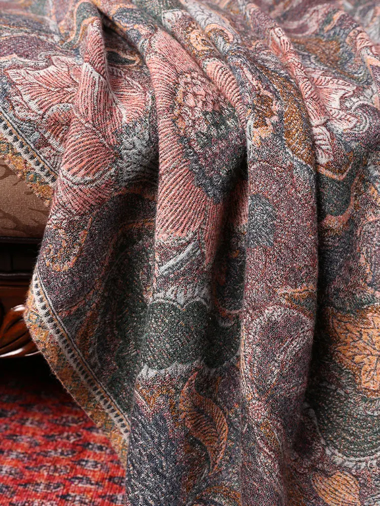 Bufanda de lana hervida cuadrada grande para mujer francesa, manta gruesa chal cálido, 145 535g - AliExpress Accesorios la ropa