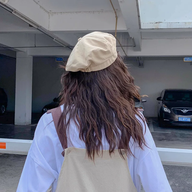 Women's French Style Beret Hats Women Grils Winter Autumn Painter Berets Hat Female Octagonal cap Cotton Solid Color