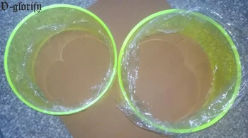 

2pc 14*14inch 10*8inch arylic drum shells undrilled with 45 degree bearing edge