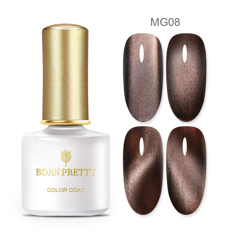 BP-MG08 BORN PRETTY 3D глаз хамелеона кота УФ-гель для ногтей Auroras эффект ногтей магнитный гель замочить от гель лак черная основа нужно 6 мл - Цвет: BP-MG08
