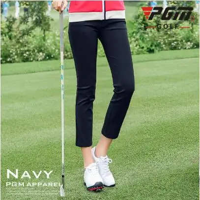 PGM брюки для гольфа униформа для женщин Одежда для гольфа высокоэластичная одежда для гольфа Брюки Одежда для женщин golf broek Женская Спортивная одежда для гольфа - Цвет: Синий