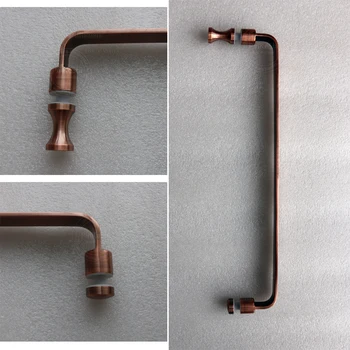 

Rose gold sliding shower room door handle, stainless steel 304 grade solid bathroom knobs