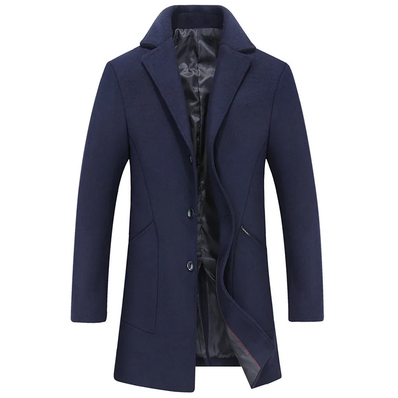 

Plus Fat Increase Medium Length Tender Winter Season Middle Age Lapel Wool Thicken Dad Wool What About Coat Men Fat Man