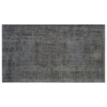 

Handmade Gray Vintage Overdyed Turkish Area Rug 161x277 Cm-5'3''X9'1''