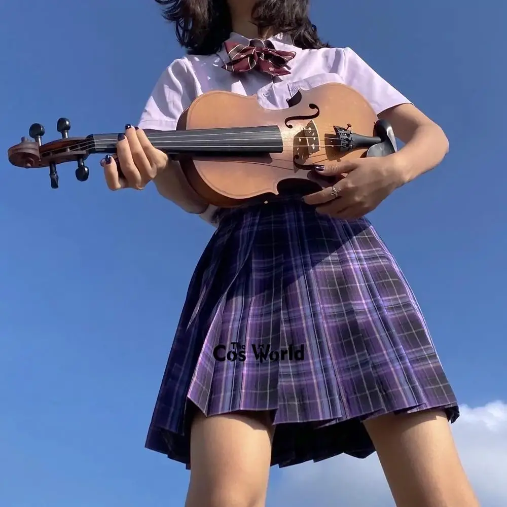 [Sweet Storm] Girl's Summer High Waist Pleated Skirts Plaid Skirts Women Dress For JK School Uniform Students Cloths 2