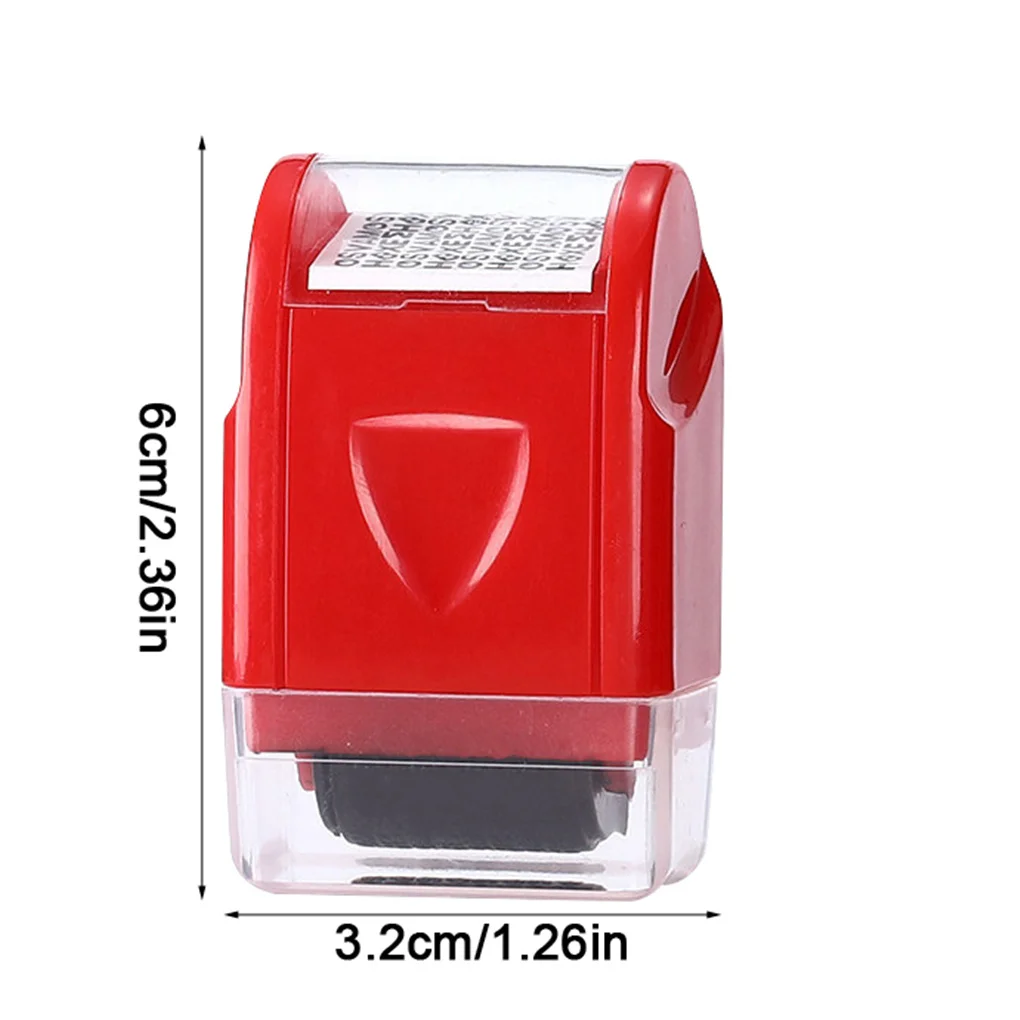 Manual Roller Stamp ID Protection Confidential Guard Information Data Identity Address Blocker Identity Anti-Theft Smear Stamp roller stamp