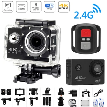 

H9R Action Camera Ultra HD 4K WiFi 2.0" 170D Go Waterproof Pro Sports DV Cam 12MP 1080P Remote control Sport Helmet Video Camera