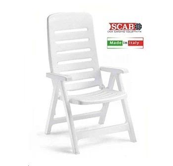 

Poltrona Scab in resina piegheole Quintilla bianca 1135 [SCAB]