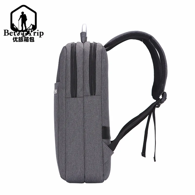 

New Style Men's Double Layer Backpack Business Multi-functional Backpack Men's Laptop Computer Briefcase Briefcase Travel Bag