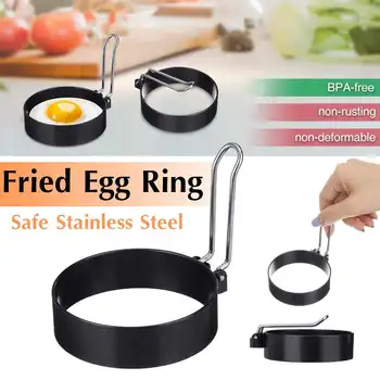 

Stainless Steel Round Fried Egg Pancake Shaper Omelette Mold Mould Frying Egg Cooking Tools Kitchen Accessories Gadget Rings