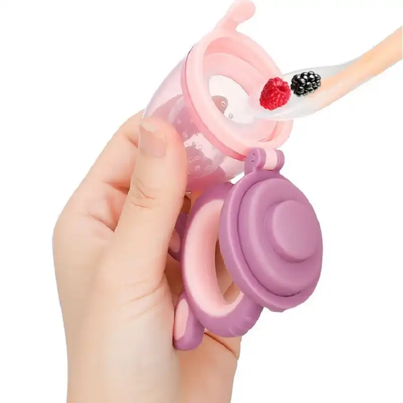 pacifier with net for food