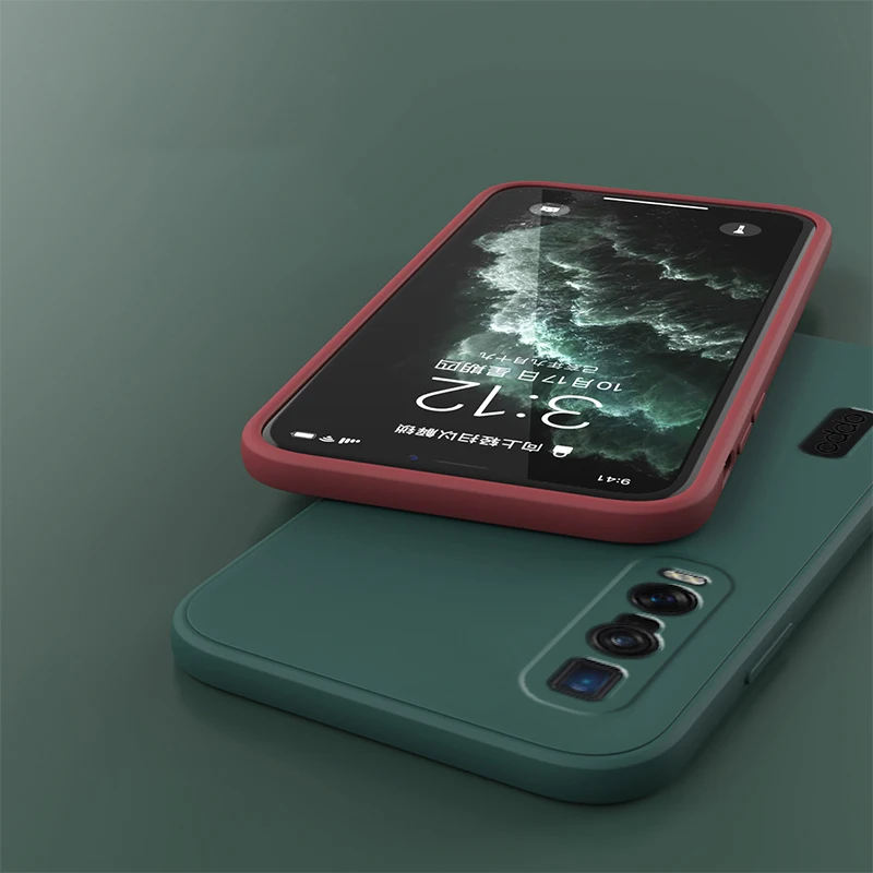 Enhanced Silicone Case with Camera Protection - Stylish Square Design and Cute Back Cover