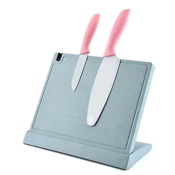 

Wheat Straw Magnetic Knives Block Kitchen Cutting Board Cutlery Storage Holder Orgainzer Tool Kitchen Knife Accessories 3 Colors