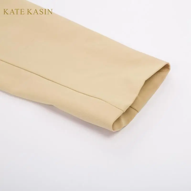 Kate Kasin женские простые классические Пиджаки, куртки, нагрудные подплечники, Блейзер, Женское пальто, Офисная Женская верхняя одежда, Рабочий костюм, куртка