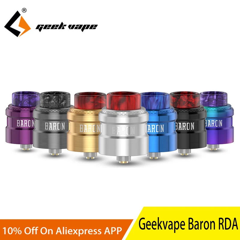

Newest Geekvape Baron Squonk RDA Multifunctional airflow system 24mm atomizer RDA vs drop dead RDA E Cigarette Vape tank