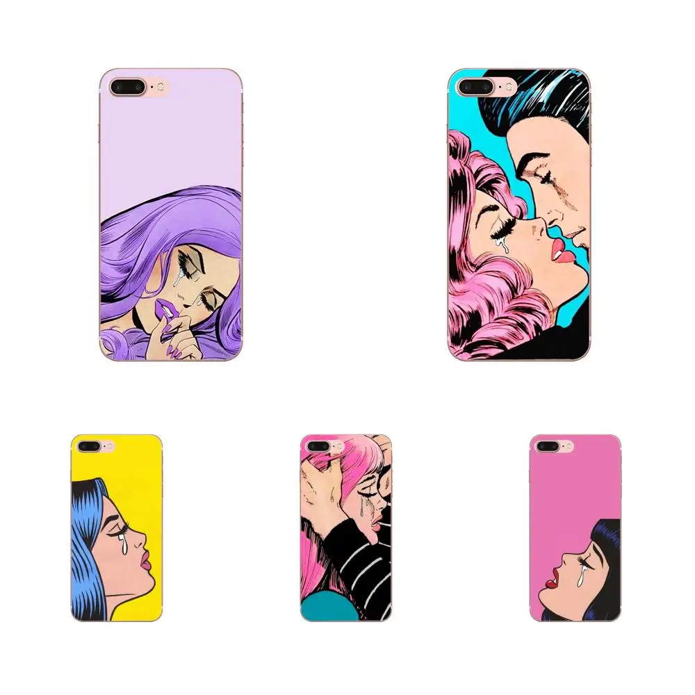 Phone Case Silicone For Huawei Honor 4C 5A 5C 5X 6 6A 6X 7 7A 7C 7X 8 8C 8S 9 10 10i 20 20i Lite Pro Old Comic Crying Girl | Мобильные