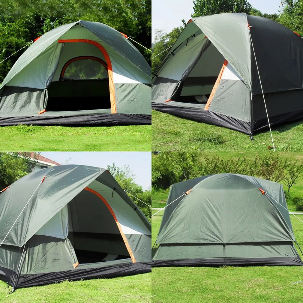 Походная и туристическая палатка портативная водонепроницаемая и ветрозащитная походная полиэфирная ткань Оксфорд двухслойная палатка вечерние палатки Пляжная палатка