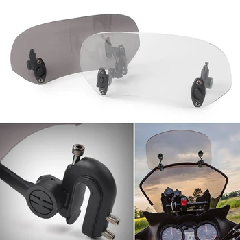 

Motorcyle Windshield Adjustable Windscreen Screen Universal For Honda Yamaha Suzuki Kawasaki Ducati Triumph Scooter Custom