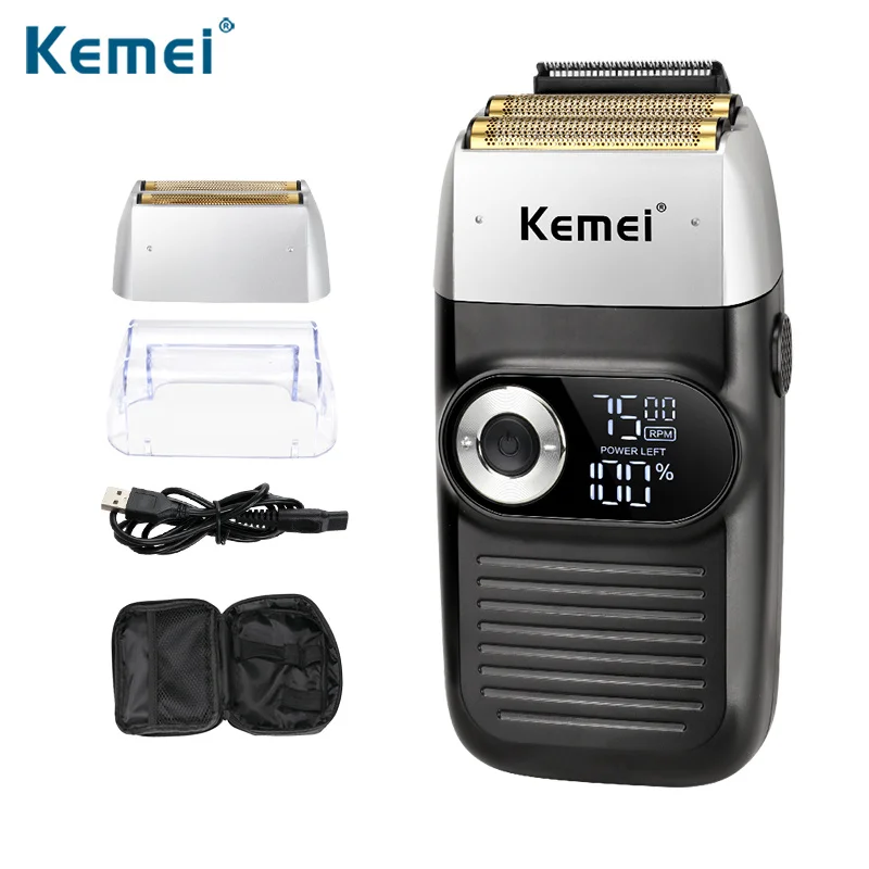 Kemei аккумуляторная электробритва для мужчин уход за кожей лица чистящие средства сухой и влажной уборки Хай