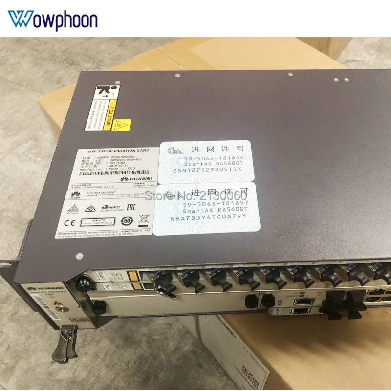 Huawei MA5608T GPON OLT 1G DC шасси + 1 * MCUD MPWC GPFD 16 PON C терминал de linha | Оптоволоконное оборудование -4000306536119
