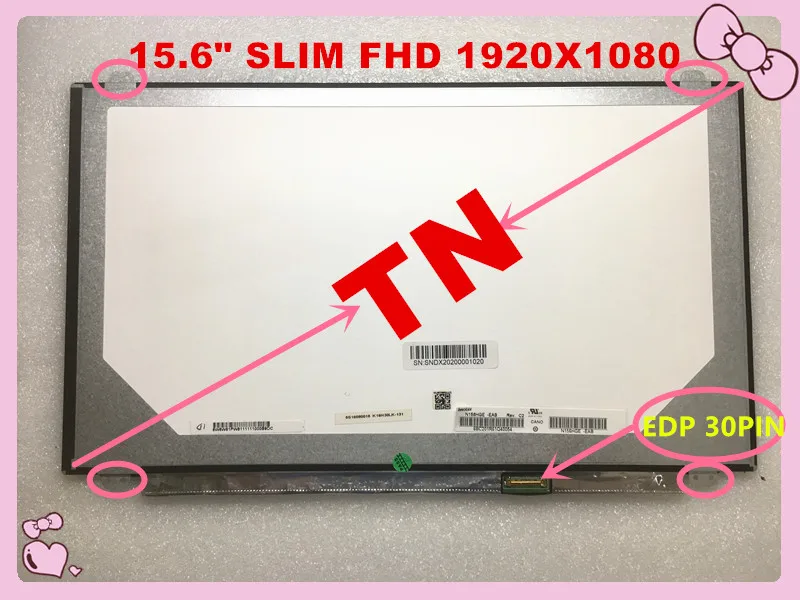 

Original 15.6 inch LCD Display B156HTN03.1 N156HGE-EAB N156HGE-EA2 N156HGE-EA1 N156HGE-EBB N156HGE-EAL 1920*1080 EDP TN FHD