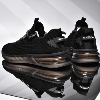 

Antiskid breathable men's sports shoes spring new flat running shoes men's shoes light and fashionable low top Air Cushion shoes