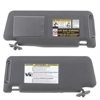 

LHD Grey Car Inner Sunvisor Sunshield Sun Visor Shield Shade Board With Mirror For For Toyota Tacoma 2005 2006 2007 2008 - 2012