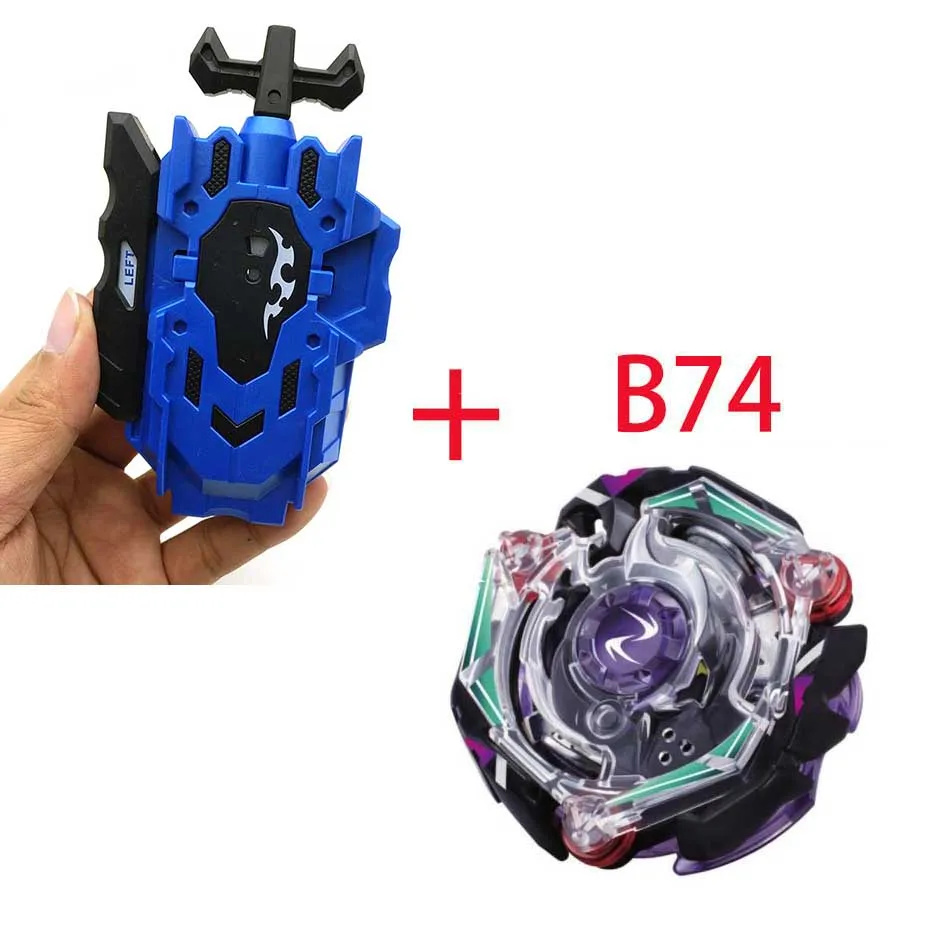 Спиннинг Bayblade BURST B-104 B-105 с средство для запуска Beyblade Bay blade металл пластик Fusion 4D Подарочные игрушки для детей - Цвет: B74