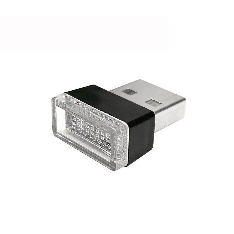 Миниатюрный светодиодный светильник USB для атмосферы в автомобиле декоративное
