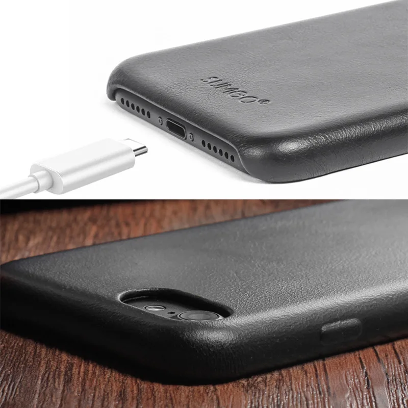 Чехол из натуральной кожи для iPhone 7 Plus 6s Модный Роскошный деловой чехол 6 задняя