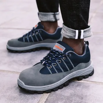 

Men fashion Shoes safety Spring casual shoes For Man Breathable Soft Sneaker Male Trend Shoes Flat Men Shoe Leisure Brand 45 46