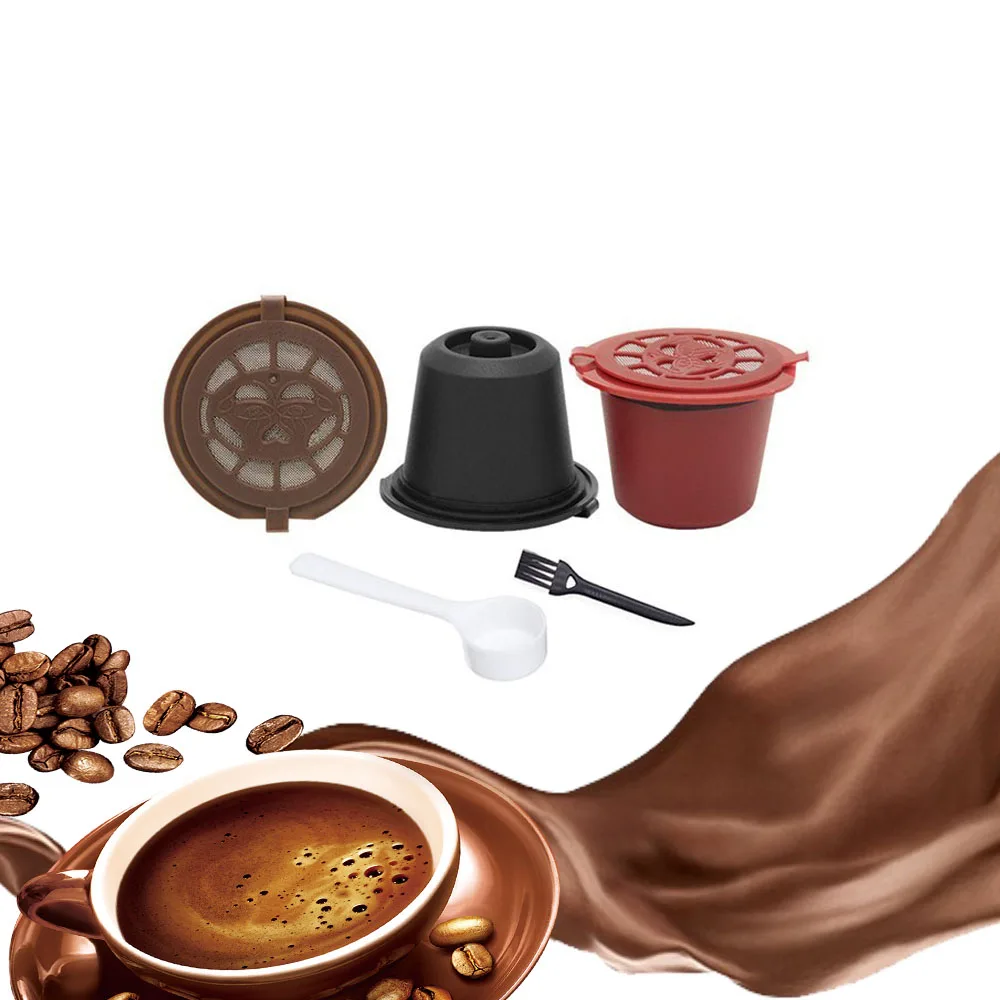 Filtro de café de 20ml para Nespresso, cápsula reutilizable de café recargable, accesorios de cocina, 3 uds.