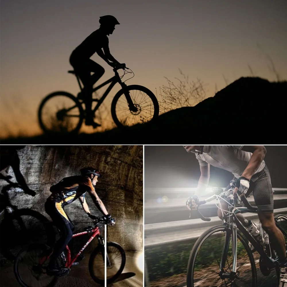 400LM фара для велосипеда, руль велосипеда, передняя лампа, MTB, езда на велосипеде, USB, перезаряжаемый фонарик, габаритный задний фонарь